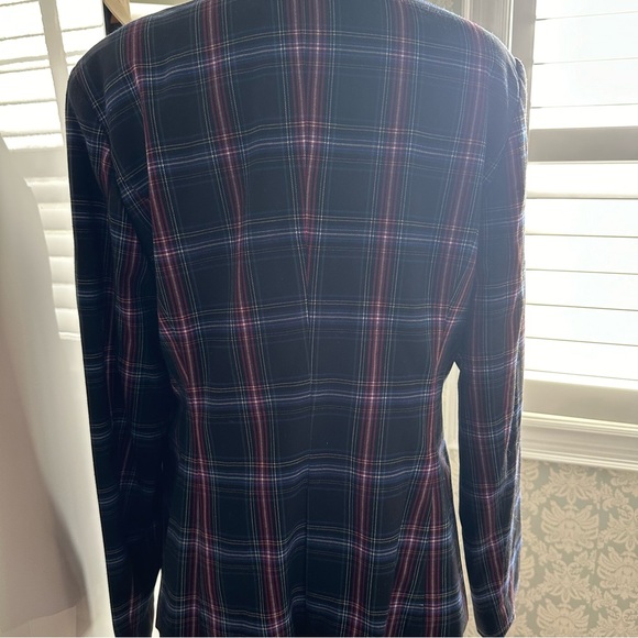 Nygard Women's Plaid Single Breasted Blazer Size L NWT - Picture 4 of 10